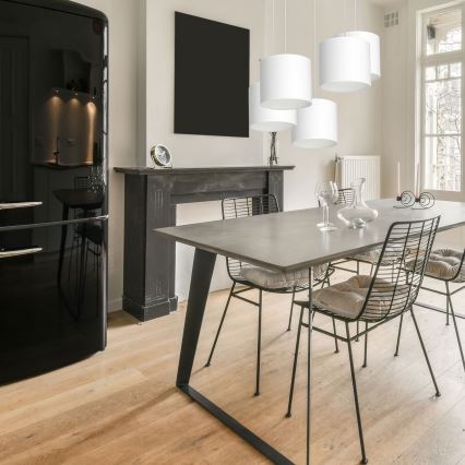 Loftlampe på kabel ARDEN 5xE27/60W/230V hvid