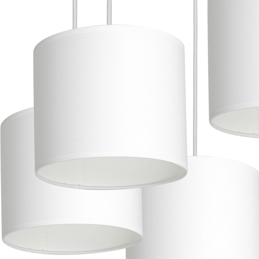 Loftlampe på kabel ARDEN 5xE27/60W/230V hvid