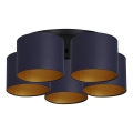 Loftlampe ARDEN 5xE27/60W/230V lilla/guld