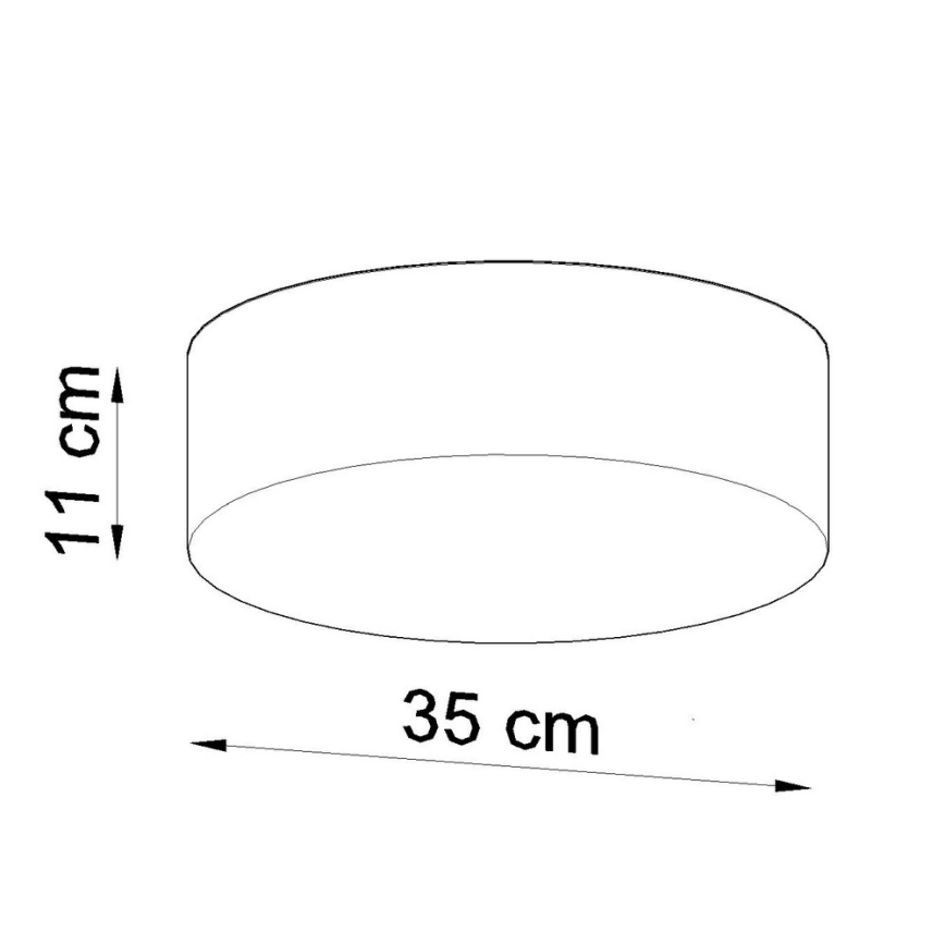 Loftlampe ARENA 35 2xE27/60W/230V sort