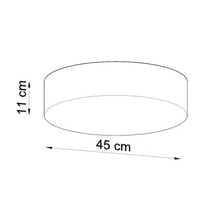 Loftlampe ARENA 45 3xE27/60W/230V antik sort