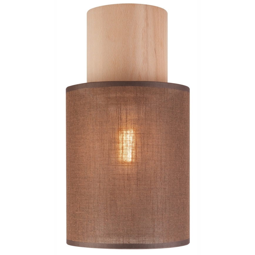 Loftlampe ARI 1xE27/60W/230V diameter 16 cm brun