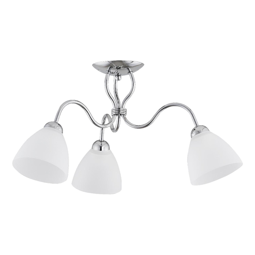 Loftlampe ARIEL 3xE27/15W/230V skinnende krom