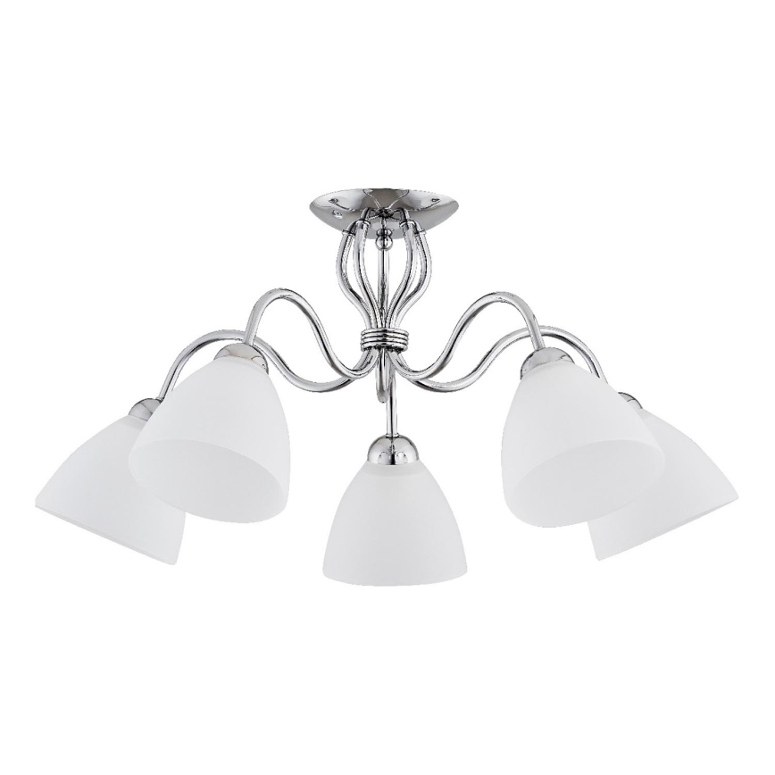 Loftlampe ARIEL 5xE27/15W/230V skinnende krom