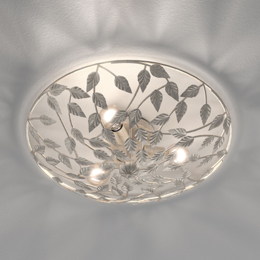 Loftlampe ARION 3xE27/15W/230V hvid/patina