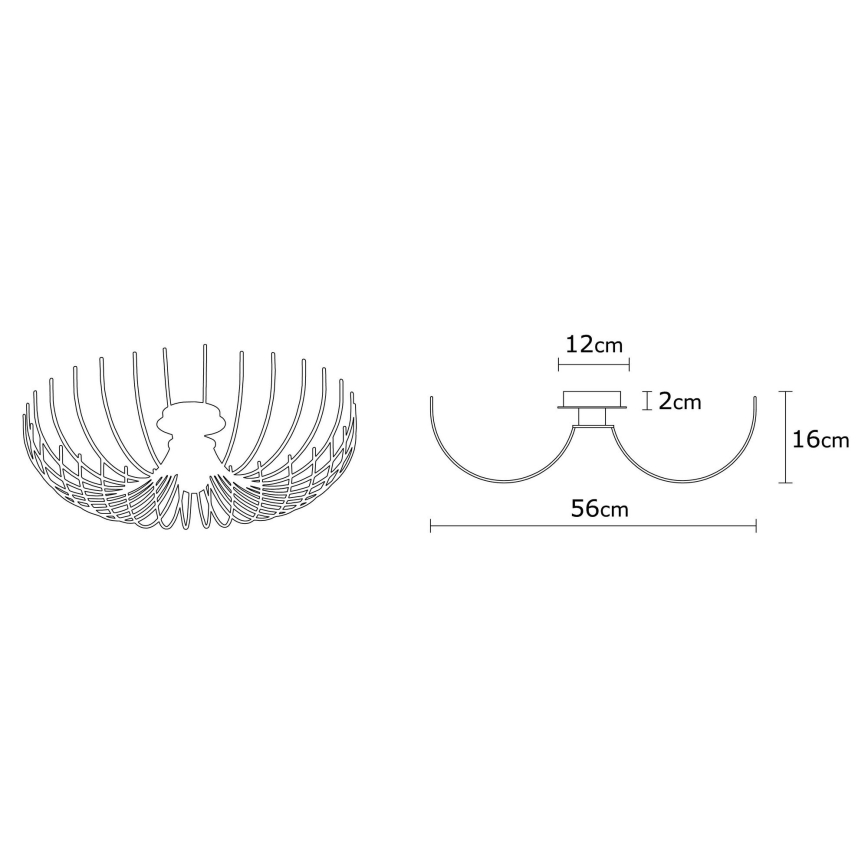 Loftlampe ASPENDOS 1xE27/40W/230V