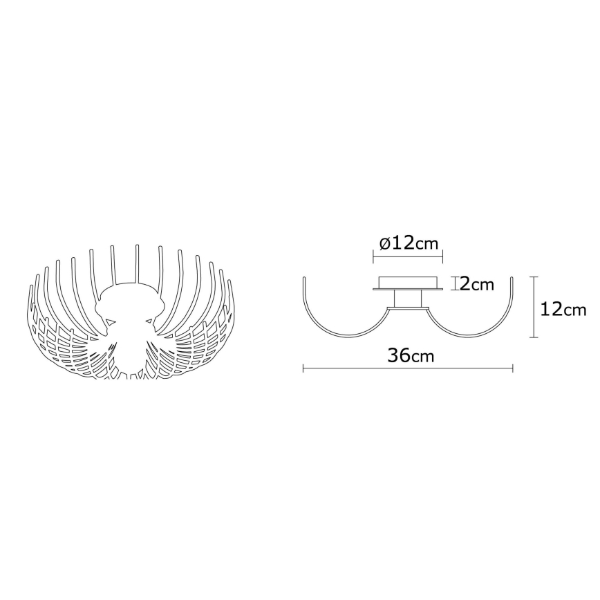 Loftlampe ASPENDOS 1xE27/40W/230V