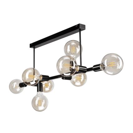 Loftlampe ASTRID 8xE27/60W/230V sort