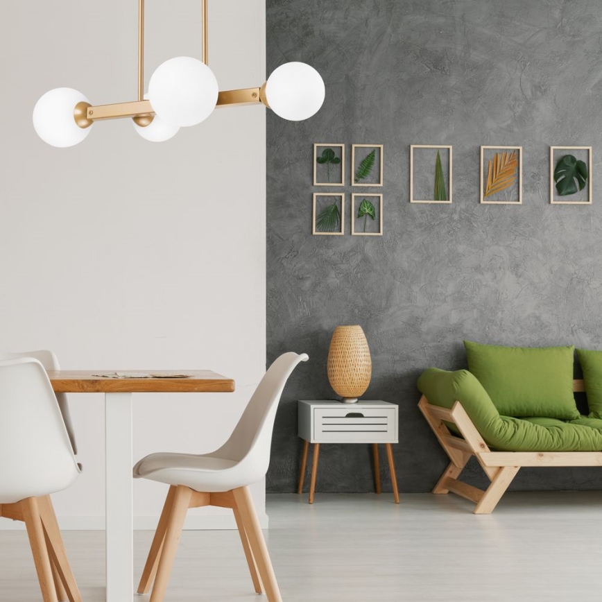 Loftlampe ASTRO 4xG9/5W/230V guldfarvet