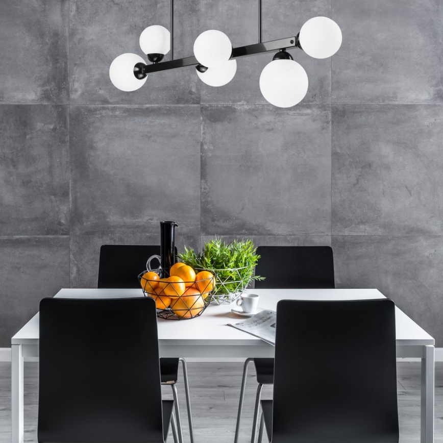 Loftlampe ASTRO 6xG9/5W/230V sort