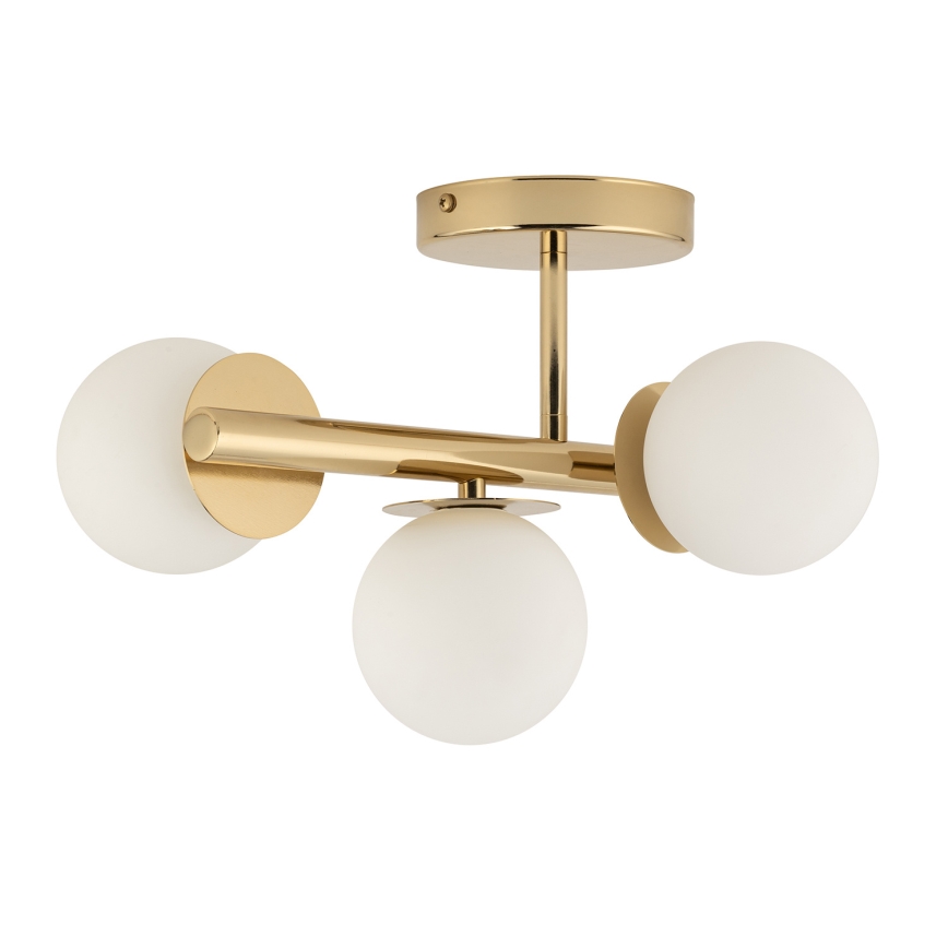 Loftlampe AVOLA 3xG9/12W/230V guldfarvet