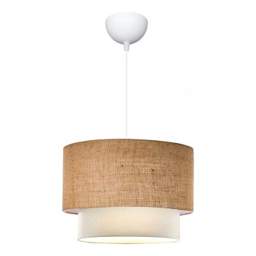 Loftlampe AYD 1xE27/15W/230V beige/hvid
