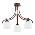 Loftlampe BAFIA 3xE27/15W/230V brun