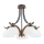 Loftlampe BAFIA 5xE27/15W/230V brun