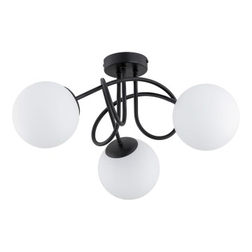 Loftlampe BANKO 3xE14/10W/230V sort
