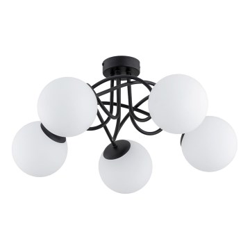Loftlampe BANKO 5xE14/10W/230V sort