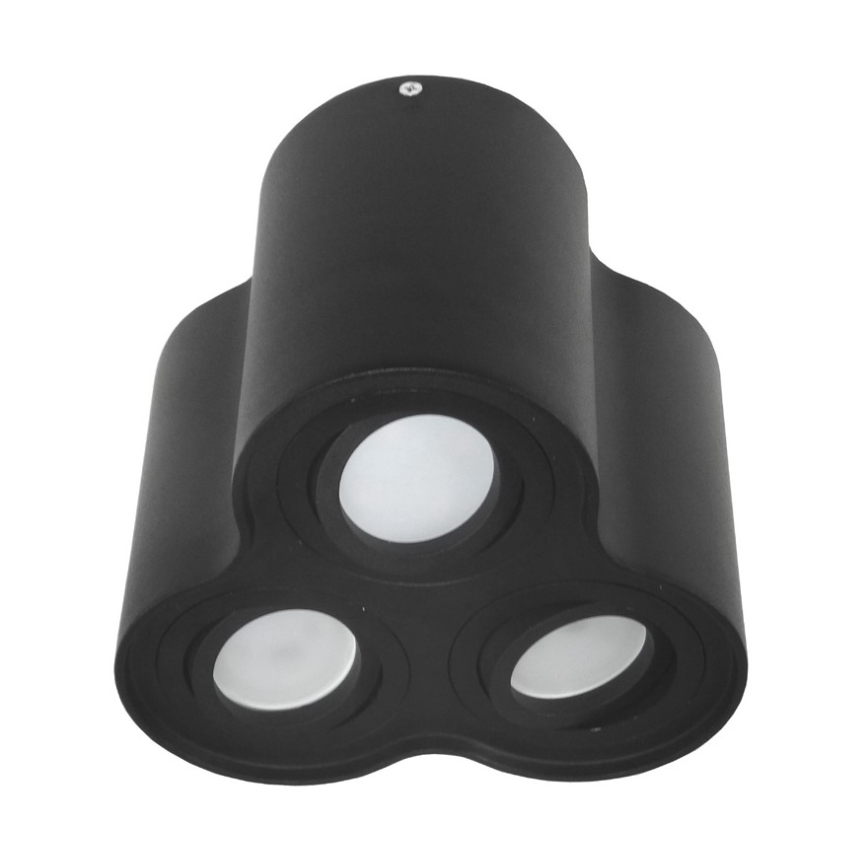 Loftlampe BAROCO 3xGU10/30W/230V sort