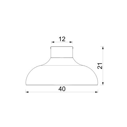Loftlampe BASCA 1xE27/15W/230V Ø 40 cm bordeaux