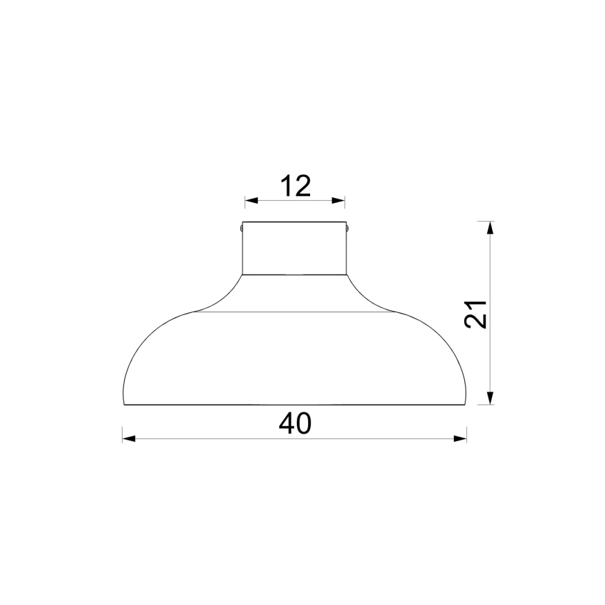 Loftlampe BASCA 1xE27/15W/230V Ø 40 cm bordeaux