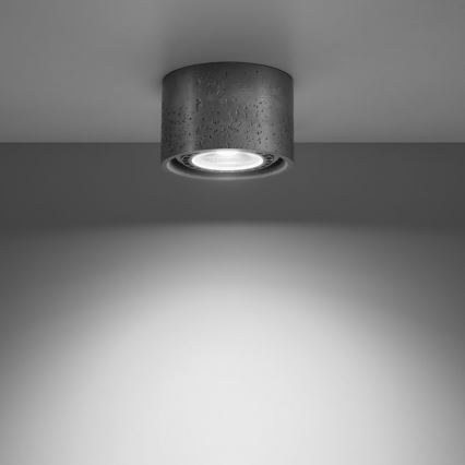 Loftlampe BASIC AR111 1xGU10/40W/230V betongrå