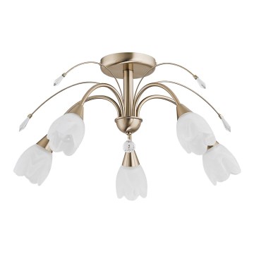 Loftlampe BASTER 5xE14/10W/230V guld
