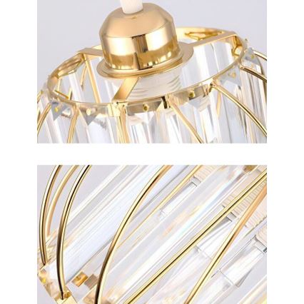 Loftlampe BELLA 1xE27/40W/230V Ø 20 cm guld