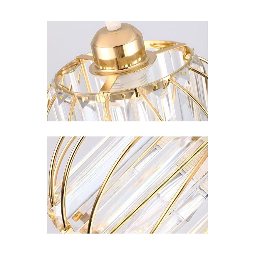 Loftlampe BELLA 1xE27/40W/230V Ø 20 cm guld