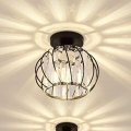 Loftlampe BELLA 1xE27/40W/230V Ø 20 cm, sort