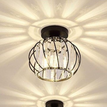 Loftlampe BELLA 1xE27/40W/230V Ø 20 cm, sort