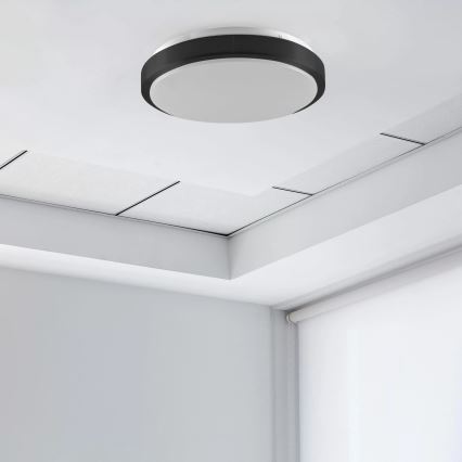 Loftlampe BENEDYKT 2xE27/20W/230V diameter 33 cm sort