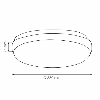 Loftlampe BENEDYKT 2xE27/20W/230V diameter 33 cm sølvfarvet