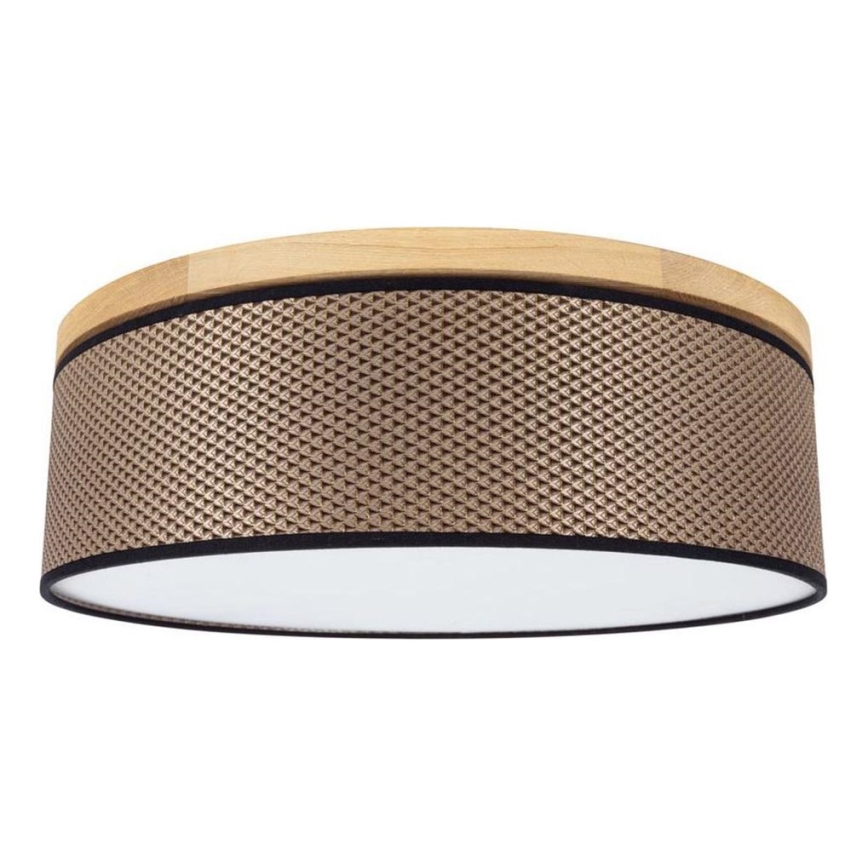 Loftlampe BENITA 2xE27/25W/230V diameter 48 cm brun/eg