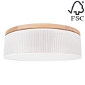 Loftlampe BENITA 2xE27/25W/230V diameter 48 cm cremefarvet/eg – FSC certificeret