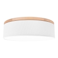 Loftlampe BENITA 4xE27/25W/230V diameter 58 cm hvid/eg
