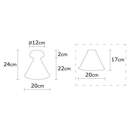 Loftlampe BERCESTE 1xE27/40W/230V