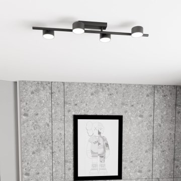 Loftlampe BET 4xGX53/12W/230V sort