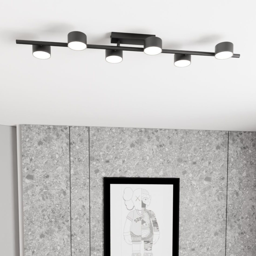 Loftlampe BET 6xGX53/12W/230V sort