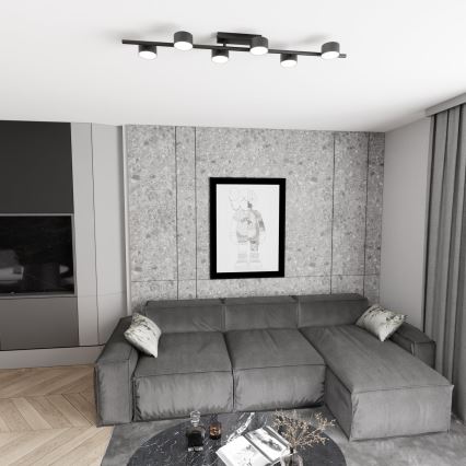 Loftlampe BET 6xGX53/12W/230V sort