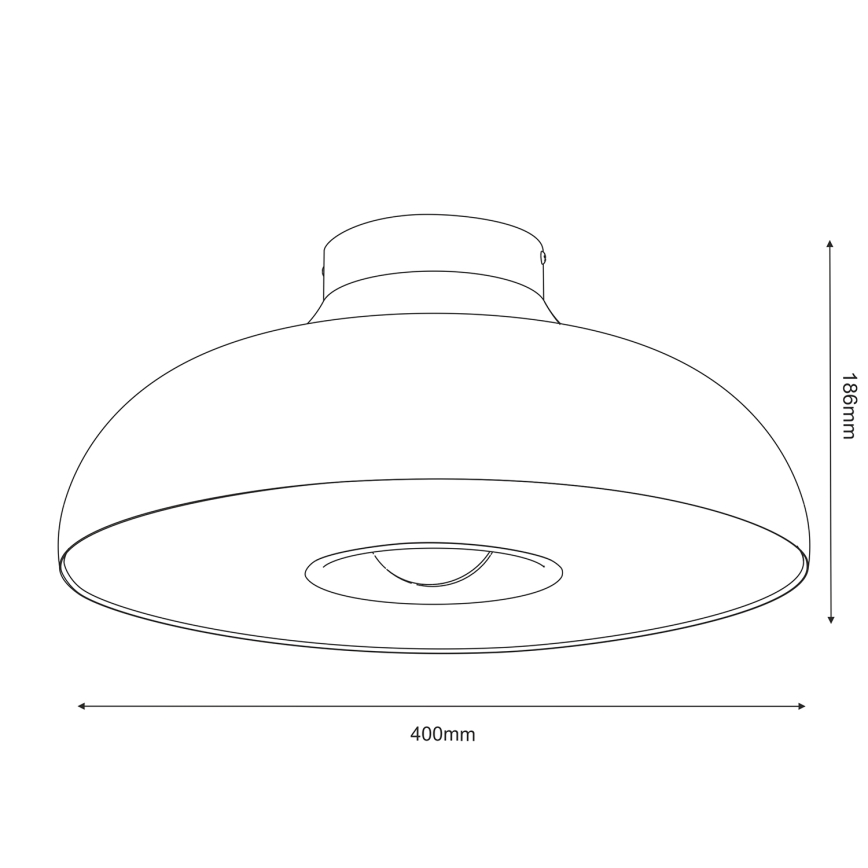 Loftlampe BILBAO 1xE27/15W/230V beige