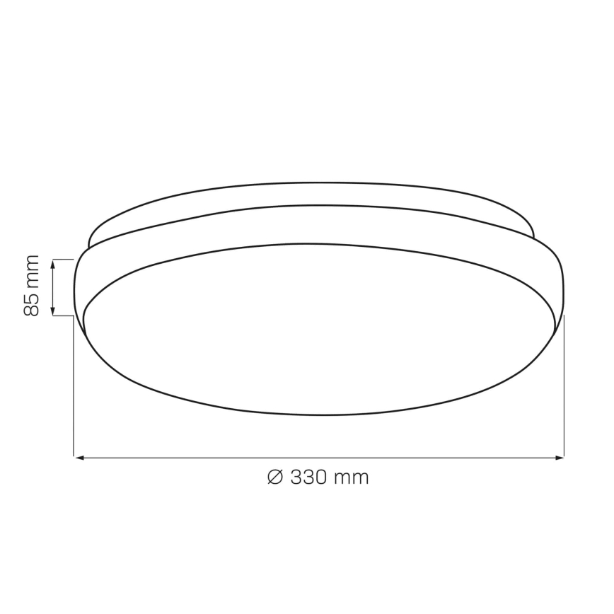 Loftlampe BOGDAN 2xE27/20W/230V diameter 33 cm hvid