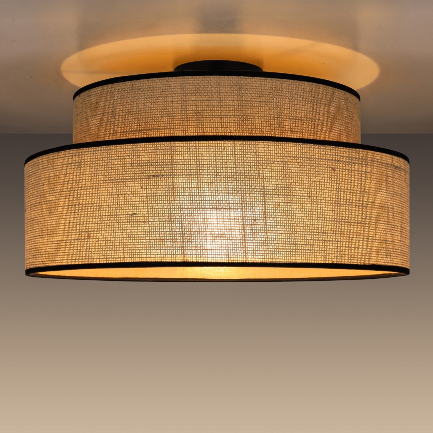 Loftlampe BOHO 1xE27/60W/230V beige