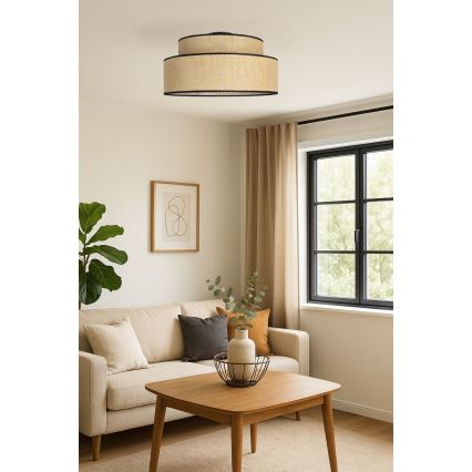 Loftlampe BOHO 1xE27/60W/230V beige
