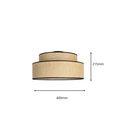 Loftlampe BOHO 1xE27/60W/230V beige