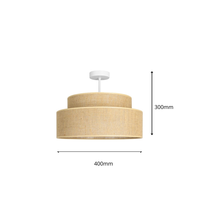 Loftlampe BOHO 1xE27/60W/230V beige