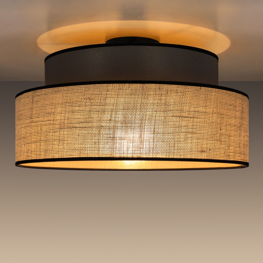Loftlampe BOHO 1xE27/60W/230V brun/beige