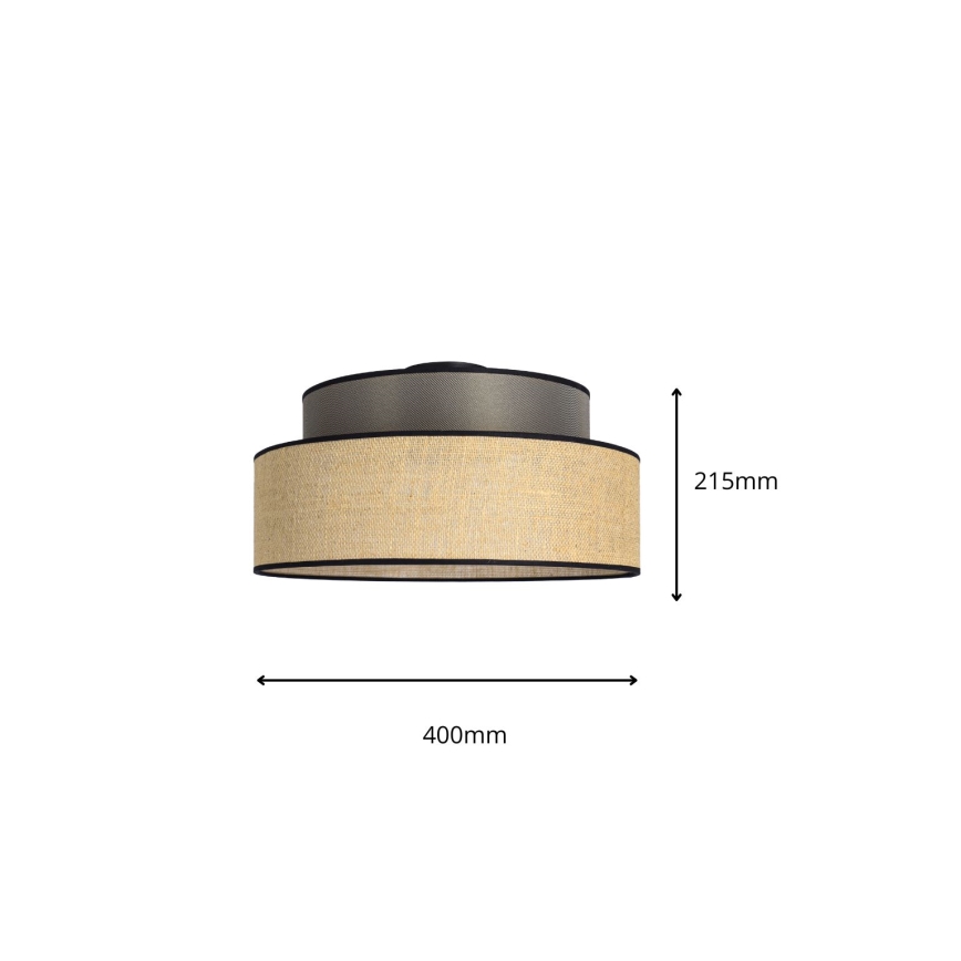 Loftlampe BOHO 1xE27/60W/230V brun/beige