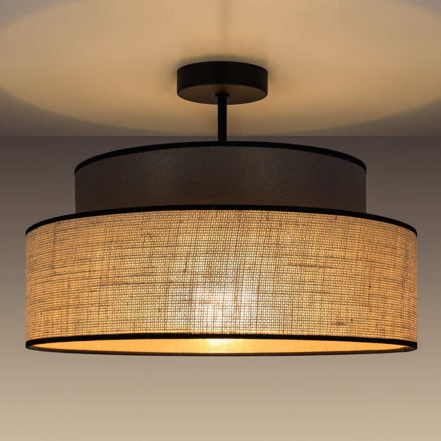 Loftlampe BOHO 1xE27/60W/230V brun/beige