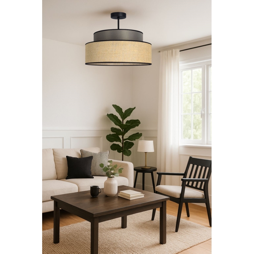 Loftlampe BOHO 1xE27/60W/230V brun/beige