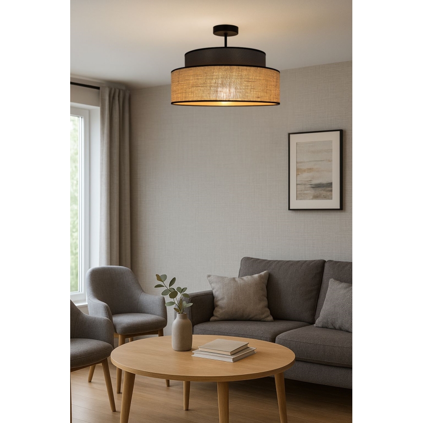 Loftlampe BOHO 1xE27/60W/230V brun/beige