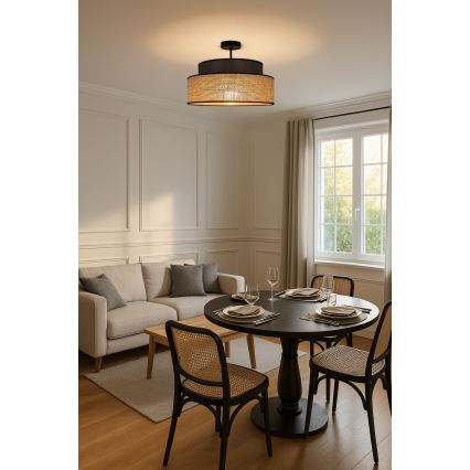 Loftlampe BOHO 1xE27/60W/230V brun/beige